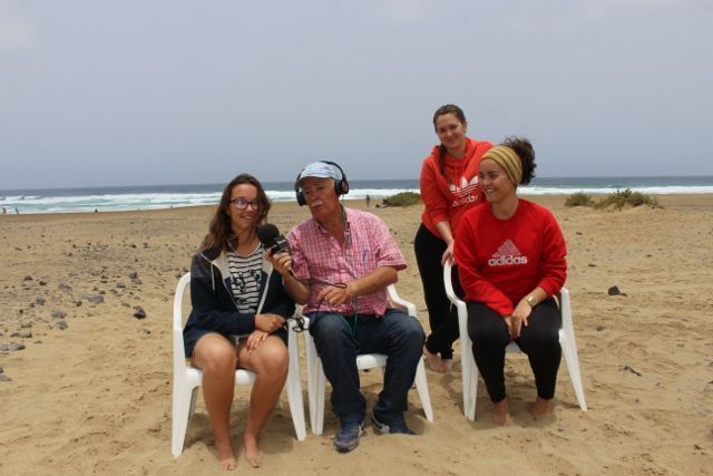 Entrevista en Cofete a dos estudiantes Adelaida Pérez Batista y Nerea Peña Soto