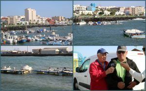 Temporal en la bahía de Puerto del Rosario