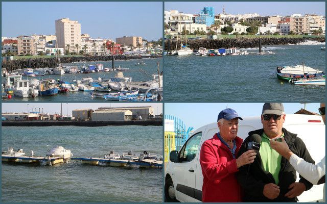 Temporal en la bahía de Puerto del Rosario