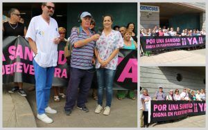 Por una Sanidad Digna en Fuerteventura, concentración en Corralejo