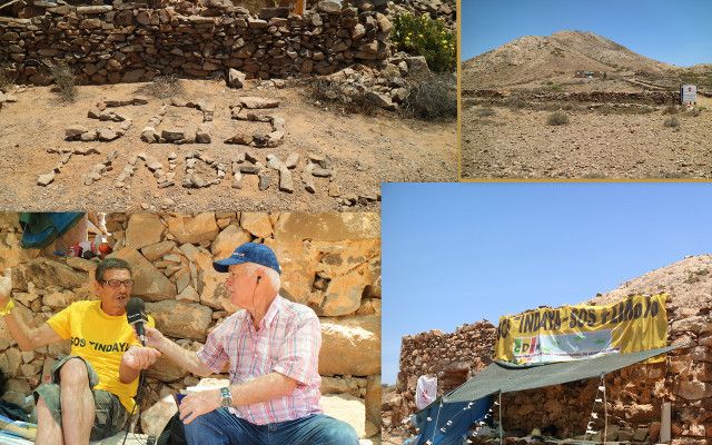 Huelga de Hambre "SOS" No Romper la Montaña de Tindaya